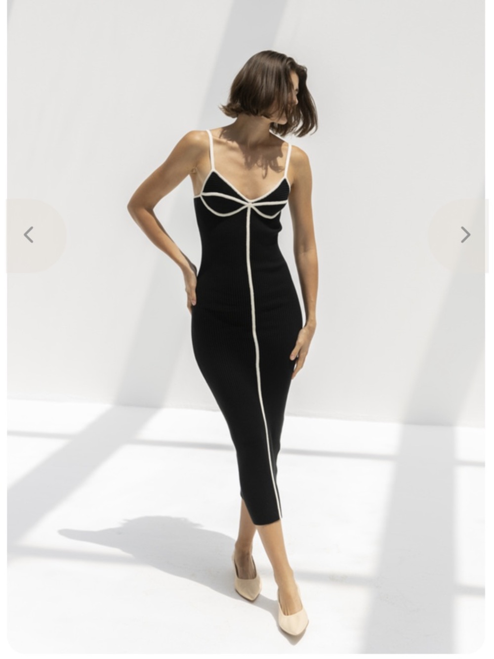 Marah Hoffman Black Knit Maxi Dress